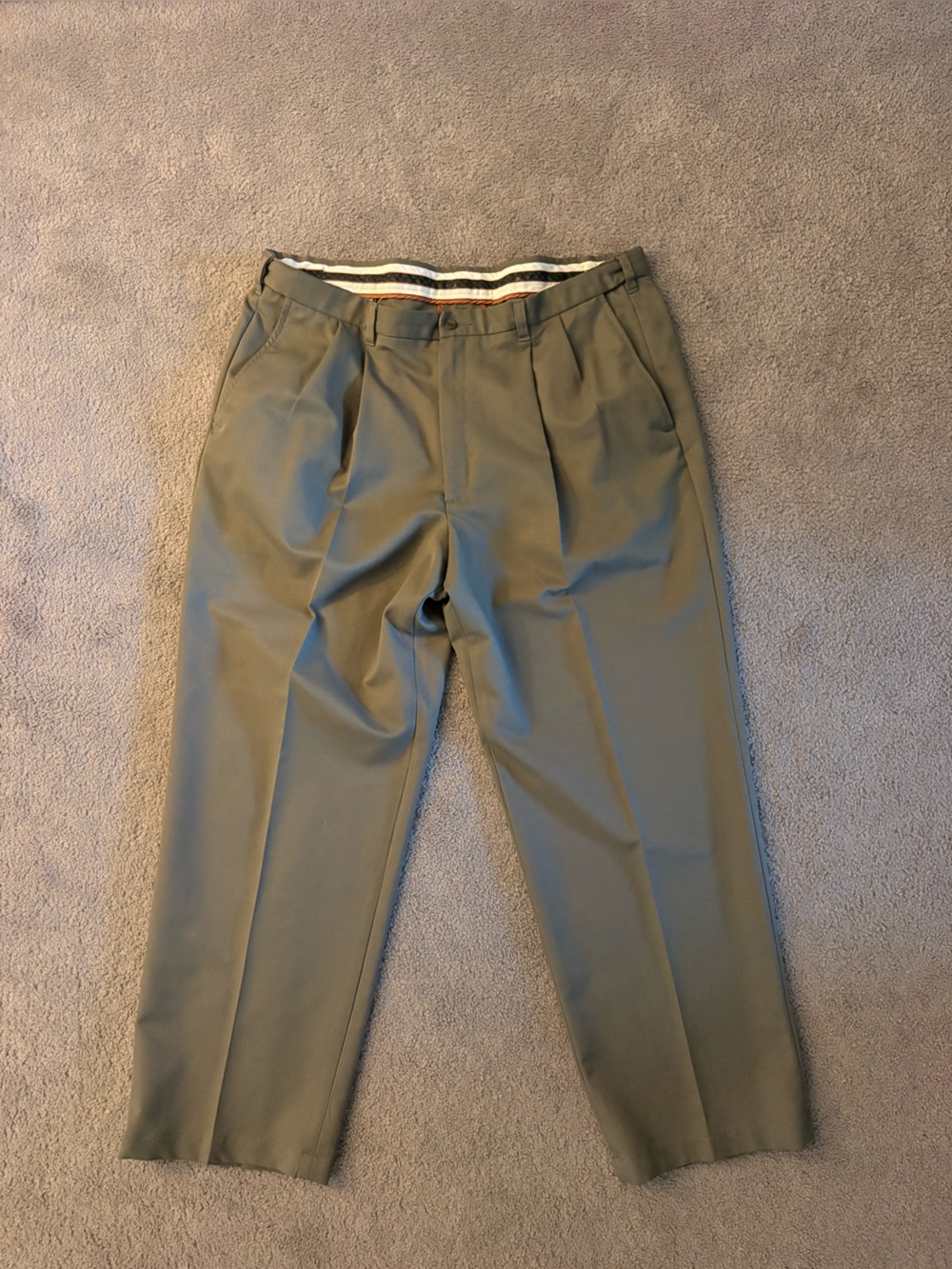Haggar Olive Green Men's Dress Pants